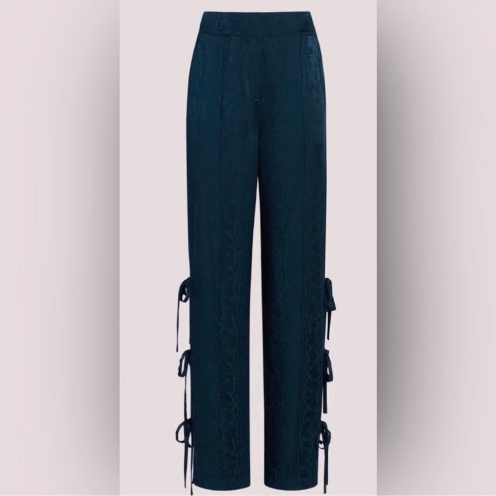Cinq a Sept Keaton Pant Peacock Blue size 2 NWT - Picture 4 of 8